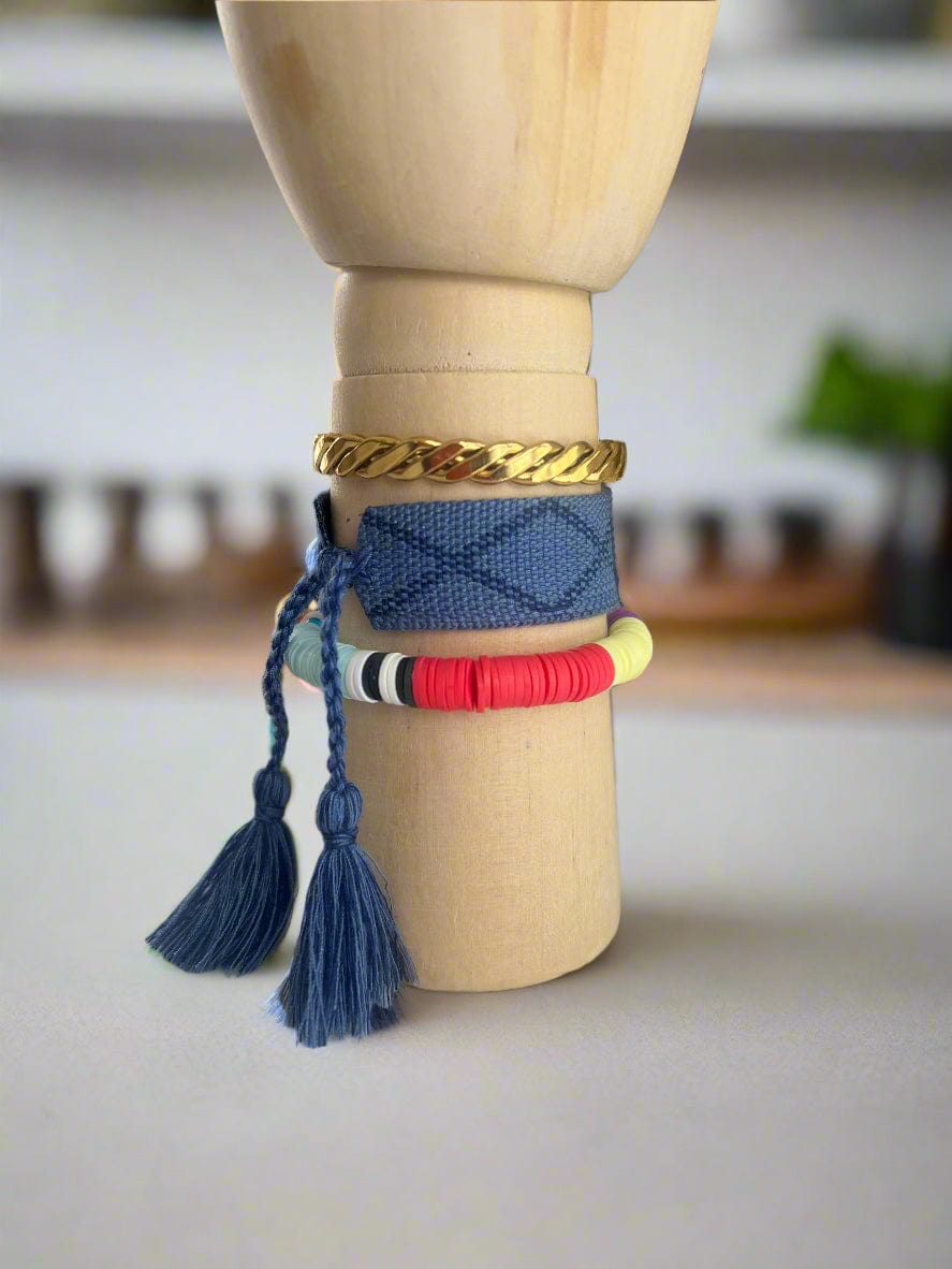 Gold twist cuff bracelet