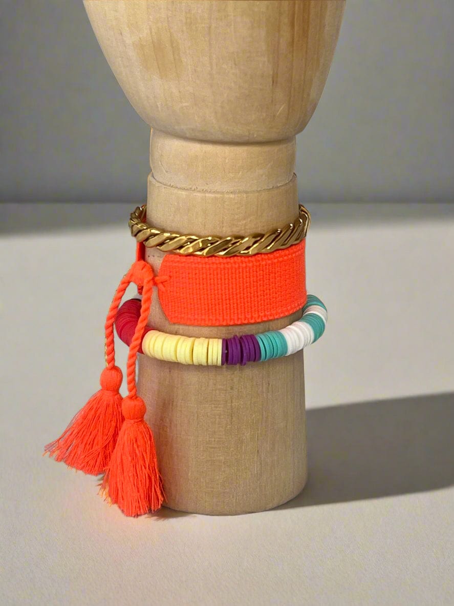 Summer Days bracelet - Neon orange
