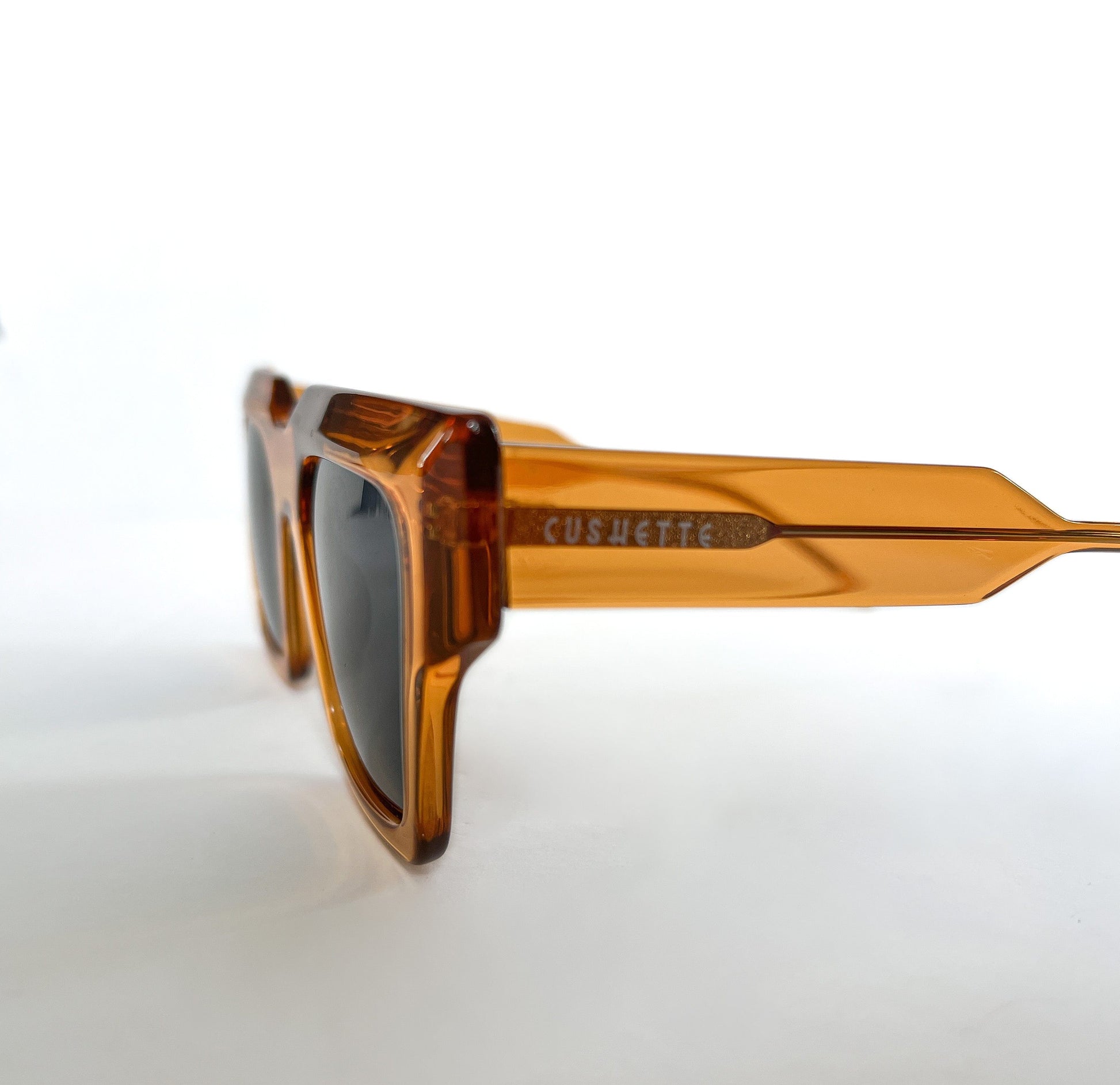 Side view of polarized sunglasses 