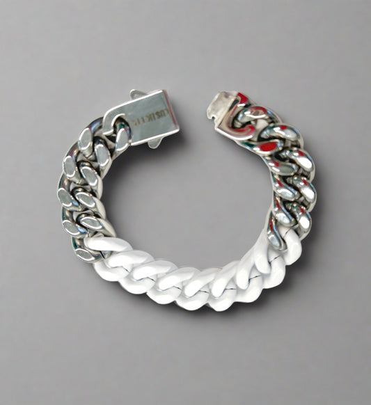 Jetty bracelet - White & silver