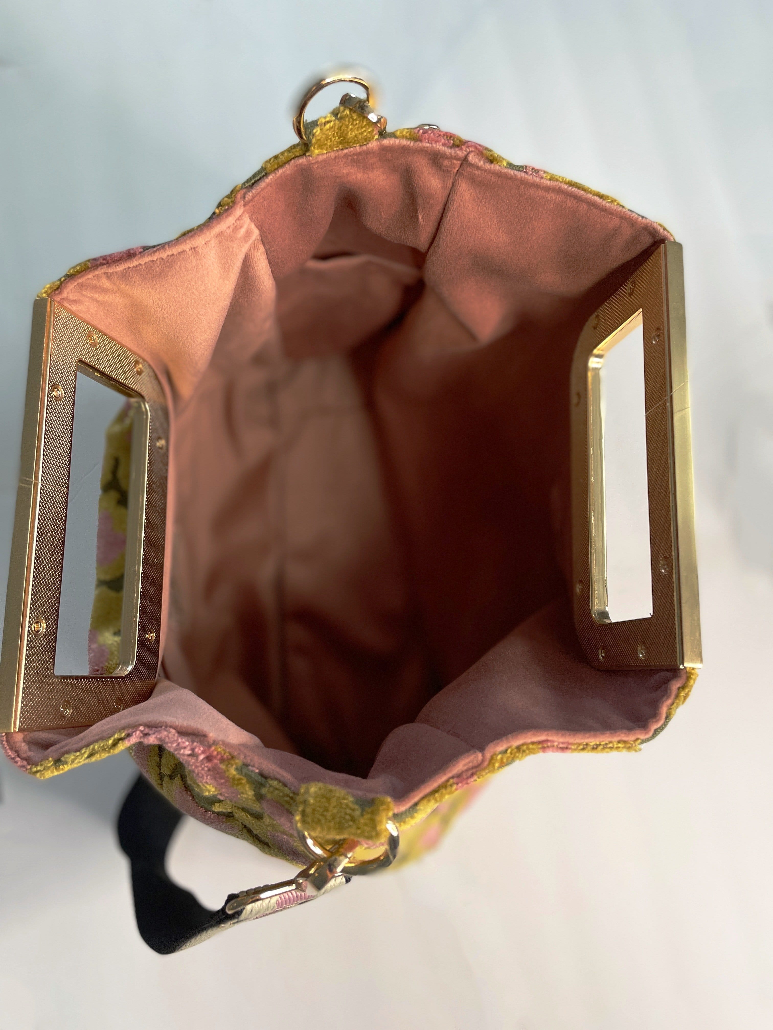 Pink and outlet gold purse